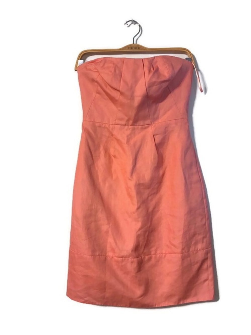 J.Crew Coral Pink Strapless Lorelei Wedding Collection Mini Dress Women’s size 0